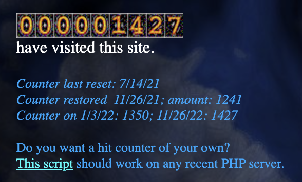 PHP hit counter
