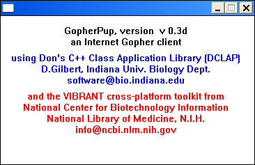 GophPup info
