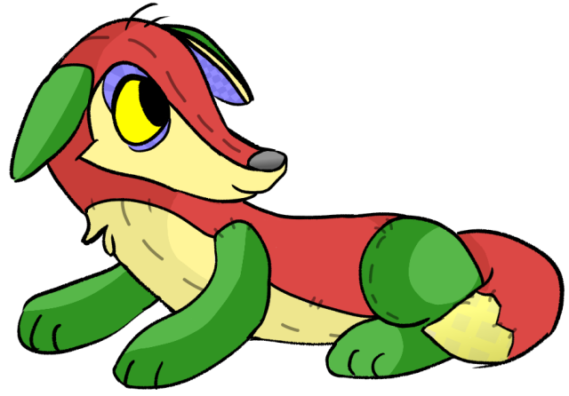 Apache
A drawing of Apache, my Plushie Lupe on Neopets. Part of a personal side goal to replace my pets' art on-site with my own, and develop them more as characters. He's since gotten a nice scarf. - 	
6-23-2021
Keywords: Apache,neopets