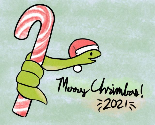 Merry Christmas 2021!
Redraw of a very old 2019 drawing! Lots of texture-y things, still quite proud of it.
Keywords: snake